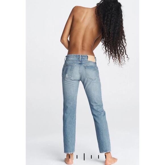 Rag & Bone Rosa‎ Mid-Rise Distressed Boyfriend Jeans in Bristol Size 26 - Picture 3 of 16